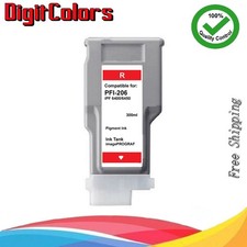 PFI206 Red Ink Tank Cartridge For Canon IPF 6400s 6400 6450 PFI206R picture