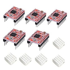 5pcs A4988 Stepstick Stepper Motor Driver Module with Heat Sink for 3D picture