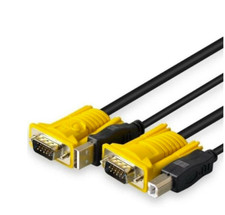 (6) 2 in 1 USB VGA KVM Switch Cable Adapter 1.5m Computer Host Laptop usb2.0 vga picture