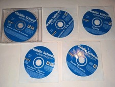 Middle School Advantage 2003 - (5 CDs) Science, Algebra, Geometry, Typing  ++ picture