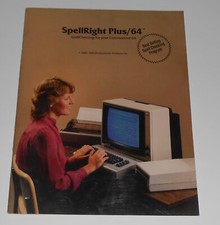 Vtg 1983 Commodore 64 SpellRight Plus 64 Book Manual Spell Checking Computer picture