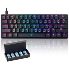 CHONCHOW Mechanical 60% Gaming RGB Keyboard 61 Keys Wired USB DIY Customize B... picture