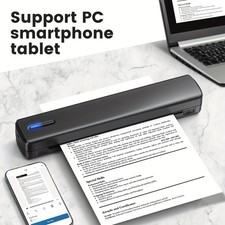 Wireless Portable Printer w/ 10 Tattoo Paper + 10 Folding Paper Thermal picture