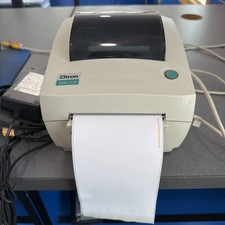Eltron Zebra UPS LP2844 CTP Thermal Label Printer Dispenser USB Works picture