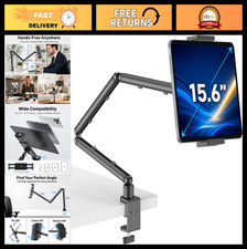 Adjustable iPad Holder for Desk - Tablet Arm Mount with C-Clamp, Fits All Tablet picture