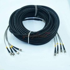 4 Cores Field Outdoor Fiber Cable ST-ST 4 Strand 9/125 SM Fiber Patch Cord 10M picture