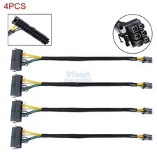 4pcs 24 Pin to 6 Pin ATX PSU Power Adapter Cable For Dell OptiPlex and More MB picture