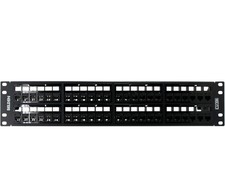 Belden RVAPPF2U48BK 10GX RevConnect Category-6A Patch Panel, CAT6A, 48-Port, 2U picture