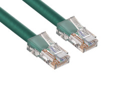 10ft Cat6 UTP Non-Booted Ethernet Network Patch Cable 24AWG Bare Copper, Green picture
