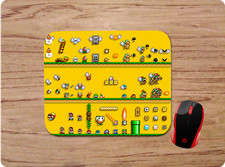 SUPER MARIO BROS WORLD ART 1 CUSTOM DESK  MAT MOUSE PAD MAT HOME SCHOOL OFFICE picture