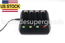 For Zebra WT6000 RS6000 with Adapter, No Batteries New 4 Slot Battery Cradle picture