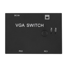 2 Port VGA Splitter Switcher HD Display For Laptop Sharing Monitor Office Use picture