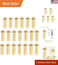 Precision 20PCS Brass Nozzle Set for Anycubic Kobra Series, Multi-Filament Use picture