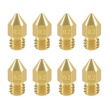 8 Pcs 0.2Mm MK8 Extruder Nozzles 3D Printer Nozzles for Creality Ender 3/3 Pro/3 picture