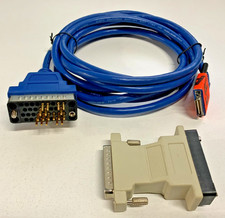 Cisco CAB-SS-V35MT-10 V.35 Smart Serial Cable + DB25 Male Adapter Converter picture