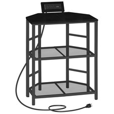 Corner Printer Stand with Charging Station, 3-Tier Large Printer Table with A... picture