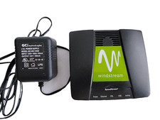 SIEMENS Windstream Speedstream 4200 Multi VC DSL Modem + AC Adapter #21718 picture
