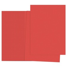 Bright Red Color Copy Paper 100 Sheets 8.3x5.9