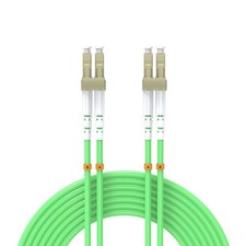 OM5 LC to LC Duplex Multimode 40/100Gb Fiber Optic Patch Cable 50 FT 15m picture