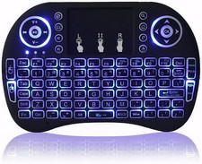 Backlit Mini Wireless Keyboard,  Air Mouse Portable Combo with Touchpad picture