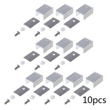 TO-220 Aluminum Sheet Heatsink Transistor Heat Sink Cooler Radiator 10PCS/Set picture