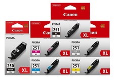 6PK GENUINE Canon PGI-250XL CLI-251XL Ink for PIXMA iP8720 MG6320 MG7120 picture