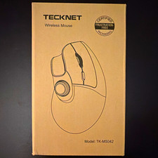 TECKNET TK-MS042 Wireless Optical Rechargeable Mouse 4000 DPI 5-Button Black picture