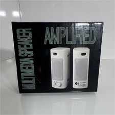 ENJOY EP-691 Amplified 2.0 Wired Computer Speakers 3.5mm Jack White picture