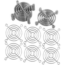 uxcell 20pcs Silver Tone Metal Grill Protector Finger Guard for 60mm Case Fan picture