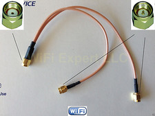 RPSMA Male to Y type 2X SMA Male Splitter Combiner cable pigtail RG316 USA Assmb picture