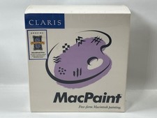 Claris MacPaint Vintage Apple Macintosh Software (1989) New + Factory Sealed picture