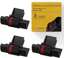 3 Pack Compatible Calculator Ribbon Replacement for Casio hr-100tm Ink IR-40T... picture