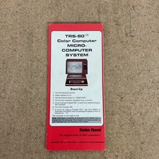 Radio Shack Start Up Manual With Color Basic TRS-80 Color Computer 1981 Vintage picture