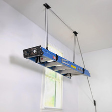 Ceiling Ladder Storage Pulley System Garage Mount Heavy Duty Organizer Supports picture