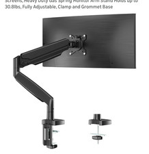 Single Monitor Desk Mount for 13-35 inch Ultrawide Flat/Curved Screens New picture