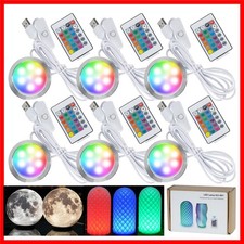 Versatile 6-Pack RGB LED Lamp Kit with Remote - Perfect for Ambiance Creation picture
