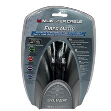 Monster Silver 4 Ft Fiber Optic Audio Cable For Sound Bars New 140713-00 picture