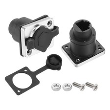 D Type RJ45 Coupler, Panel Mount Connector IP65 Waterproof, Pack of 10 picture