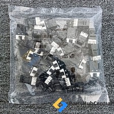 For Commscope SL110 SERIES RJ45 CAT6 Modular Jack Black Lot Of 24 w/ Dust Cover picture