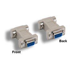 [10X] DB9 Female to Female Adapter Straight Through 9Pin RS-232 Shielded Molded picture