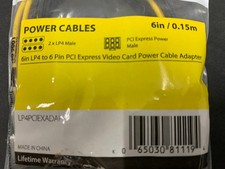 StarTech LP4PCIEXADAP 6in LP4 to 6 Pin PCI Express VideoCard Power Cable Adapter picture