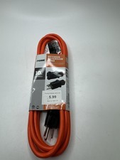 PRIME 10ft Outdoor Extension Cord Hi-Visility Orange Color Power Cable /w Ground picture