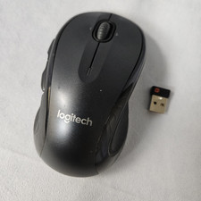 Logitech M510 Wireless Mouse W/ USB Reciever Tested/Works Black picture