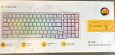 E-YOOSO Z-99 Mechanical Keyboard RGB Effect Lights White QWERTY English picture