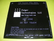 MK2a BLACK SQUARE FIBERGLASS PCB 12V 300MMX2MM HEATED HOT BED 3D PRINTER USA  picture