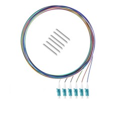 6 Strand SingleMode LC OS1 Fiber Optic Pigtails Fusion Splicing 2.560 mm picture