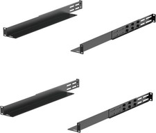 2 Pack 1U Rack Mount Rails 4-Post Server Shelf 20.9-32