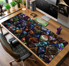 Dota 2 Mouse Pad, Hero Collage Gamer Desk Mat picture