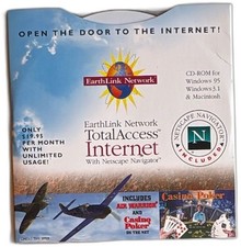 Earthlink Network Totalaccess Internet CD ROM With Netscape Navigator 1996 picture