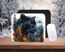Black Panther theme PC/laptop Mouse Pad, CHOICE, , gifts, wildlife picture